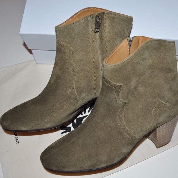 Isabel Marant Dicker Boots in Light Brown Suede - Picture 2 of 3